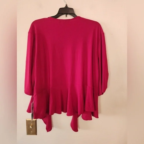 Perceptions new york Cardigan red size womens 2x - Picture 3 of 5